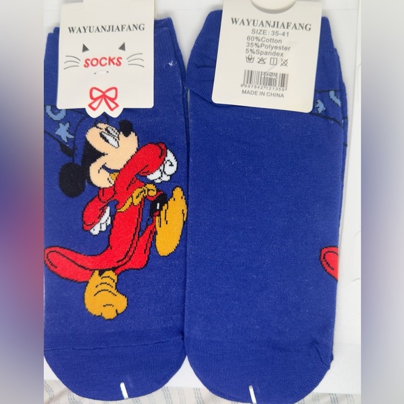Blue Mickey Socks - Picture 2 of 2